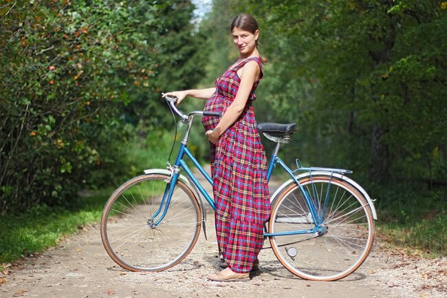 Er cykling sikkert for gravide?